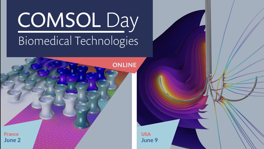 COMSOL ANNOUNCES EVENTS ON SIMULATION IN BIOMEDICAL TECHNOLOGIES